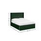 Leila Bottle Green Dual Storage Door 150cm Kingsize Bed