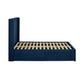 Leila Royal Blue Dual Storage Door 135cm Double Bed