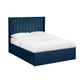 Leila Royal Blue Dual Storage Door 135cm Double Bed