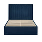 Leila Royal Blue Dual Storage Door 150cm Kingsize Bed
