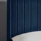 Leila Royal Blue Dual Storage Door 150cm Kingsize Bed