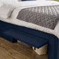 Leila Royal Blue Dual Storage Door 150cm Kingsize Bed