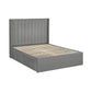 Leila Steel Grey Dual Storage Door 135cm Double Bed