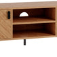 Leon 2 Door TV Unit - MEDIUM OAK EFFECT