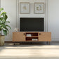Leon 2 Door TV Unit - MEDIUM OAK EFFECT