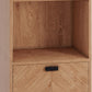 Leon 2 Drawer 2 Shelf Cabinet - MEDIUM OAK EFFECT