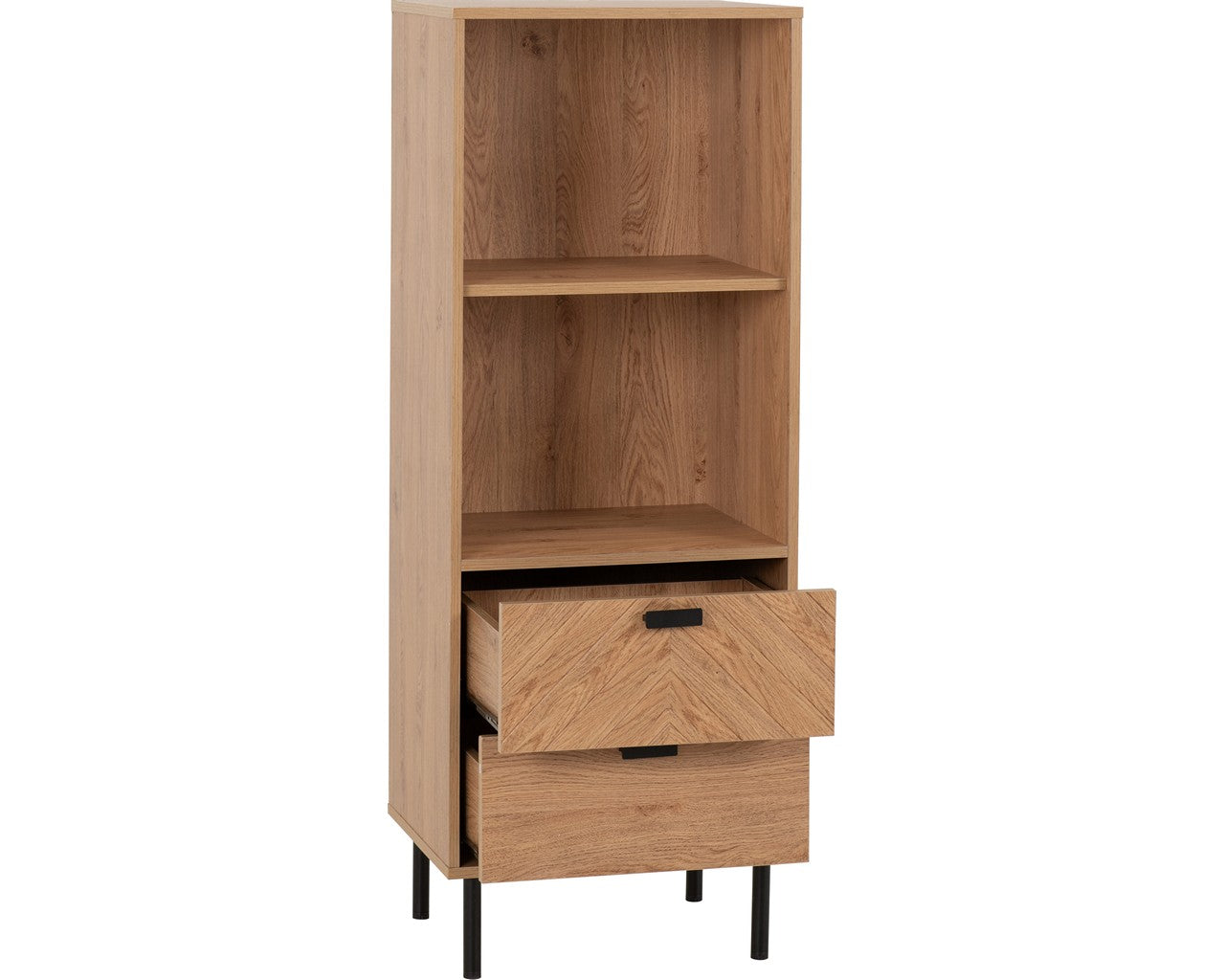 Leon Range - 2 Drawer 2 Shelf Cabinet