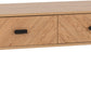 Leon 2 Drawer Coffee Table - MEDIUM OAK EFFECT