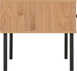 Leon 2 Drawer Coffee Table - MEDIUM OAK EFFECT