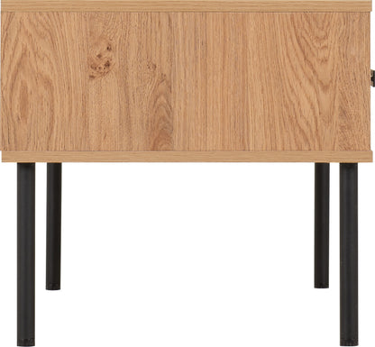 Leon 2 Drawer Coffee Table - MEDIUM OAK EFFECT
