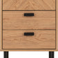 Leon 3 Drawer Bedside - Medium Oak Effect