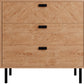 Leon 3 Drawer Chest - Medium Oak Effect