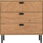 Leon 3 Drawer Chest - Medium Oak Effect