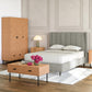 Amelia 4'6" Bed - Dark Grey Fabric
