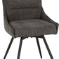 Lewis Swivel Chair (2 Per Box) - Grey Fabric