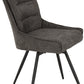 Lewis Swivel Chair (2 Per Box) - Grey Fabric
