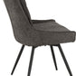 Lewis Swivel Chair (2 Per Box) - Grey Fabric