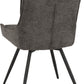Lewis Swivel Chair (2 Per Box) - Grey Fabric