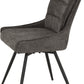 Lewis Swivel Chair (2 Per Box) - Grey Fabric