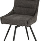 Lewis Swivel Chair (2 Per Box) - Grey Fabric