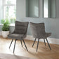 Lewis Swivel Chair (2 Per Box) - Grey Fabric
