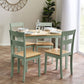Linwood Sage Green and Natural 114cm Small Rectangular Dining Table