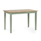Linwood Sage Green and Natural 114cm Small Rectangular Dining Table