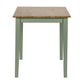 Linwood Sage Green and Natural 114cm Small Rectangular Dining Table