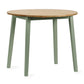 Linwood Sage Green and Natural 55-90cm Round Drop Leaf Table