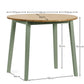 Linwood Sage Green and Natural 55-90cm Round Drop Leaf Table