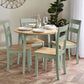 Linwood Set of 2 Sage Green and Natural Dining Chairs
