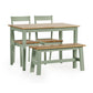 Linwood Set of 2 Sage Green and Natural Dining Chairs