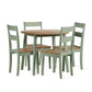 Linwood Set of 2 Sage Green and Natural Dining Chairs