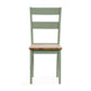 Linwood Set of 2 Sage Green and Natural Dining Chairs
