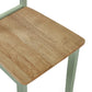 Linwood Set of 2 Sage Green and Natural Dining Chairs