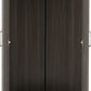 Lisbon 2 Door Wardrobe - BLACK WOOD GRAIN