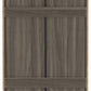 Lisbon 2 Door Wardrobe - BLACK WOOD GRAIN