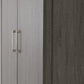 Lisbon 2 Door Wardrobe - BLACK WOOD GRAIN