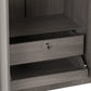 Lisbon 3 Door Wardrobe - Black Wood Grain