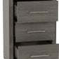 Lisbon 3 Drawer Bedside - Black Wood Grain
