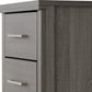 Lisbon 3 Drawer Bedside - Black Wood Grain