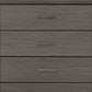 Lisbon 3 Drawer Chest - BLACK WOOD GRAIN