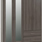 Lisbon 4 Door Wardrobe - Black Wood Grain