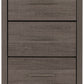 Lisbon 5 Drawer Narrow Chest - Black Wood Grain