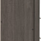 Lisbon 5 Drawer Narrow Chest - Black Wood Grain
