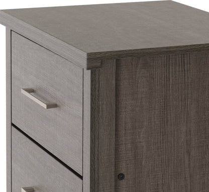 Lisbon 5 Drawer Narrow Chest - BLACK WOOD GRAIN