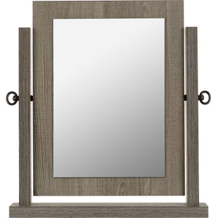 Lisbon Dressing Table Mirror - BLACK WOOD GRAIN