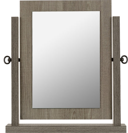 Lisbon Dressing Table Mirror - BLACK WOOD GRAIN