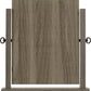 Lisbon Dressing Table Mirror - Black Wood Grain