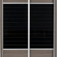 Lisbon 2 Door Sliding Wardrobe - Black Wood Grain